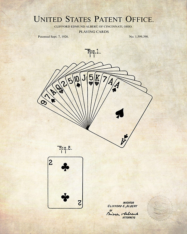 Vintage Poker Patent Prints
