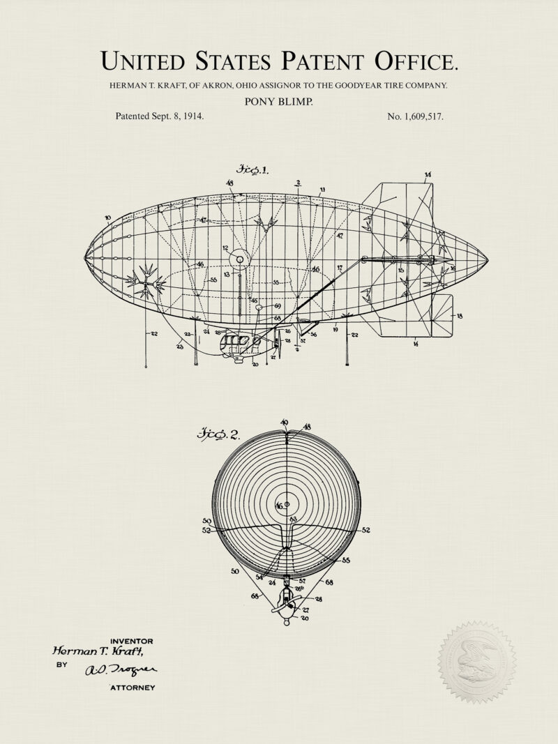 Goodyear Blimp | 1914 Patent