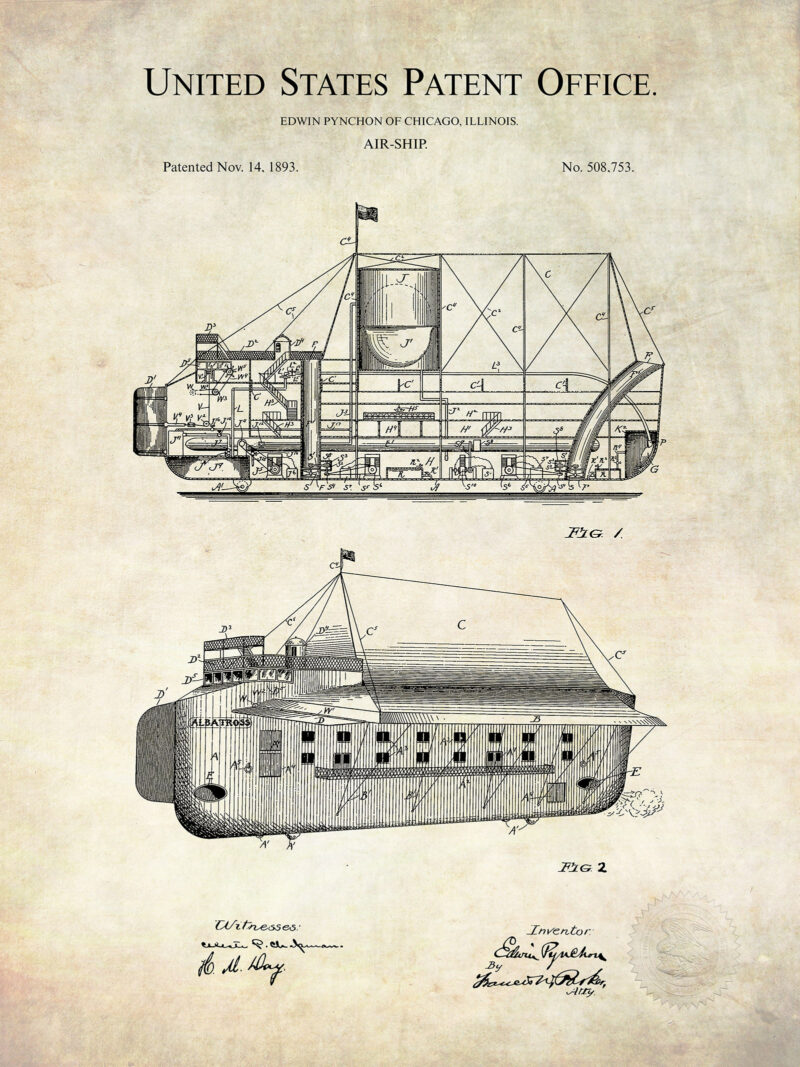 Vintage Airship | 1893 Patent