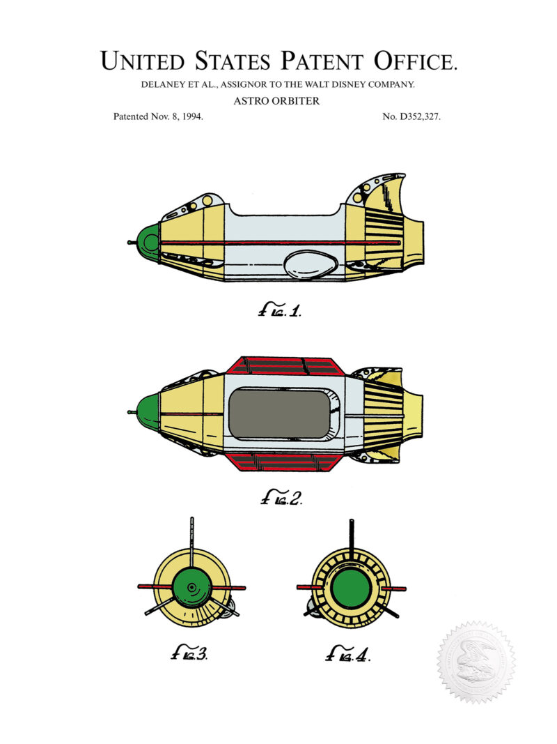 Astro Orbiter Ride | 1994 Disneyland Patent