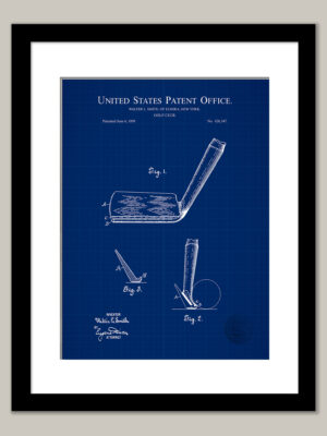 Golf Club Concept | 1899 Patent | VIntage Golf Decor