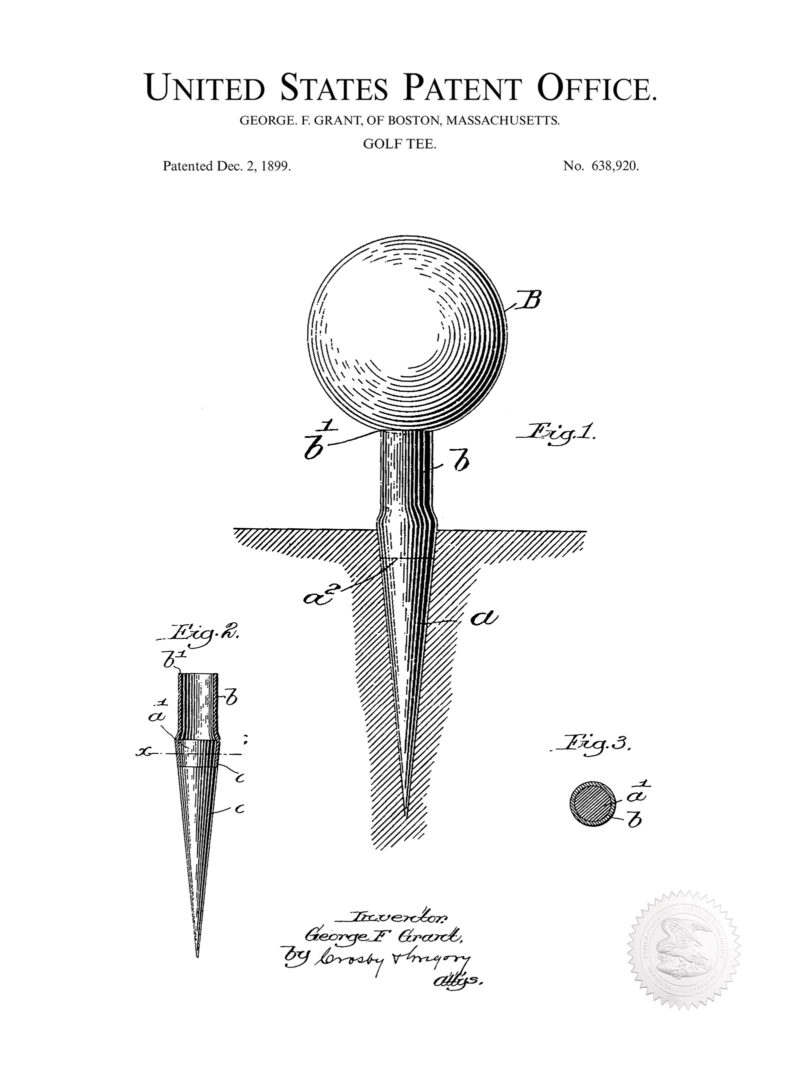 Golf Tee Design | 1899 Patent