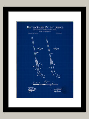 Hockey Goalie Stick Print | 1916 Patent