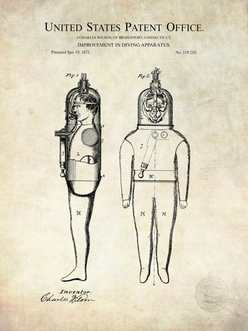 Diving Apparatus | 1871 Patent