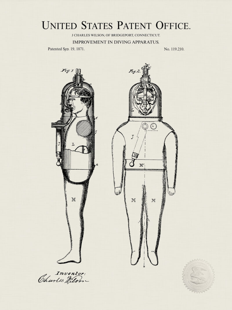 Diving Apparatus | 1871 Patent