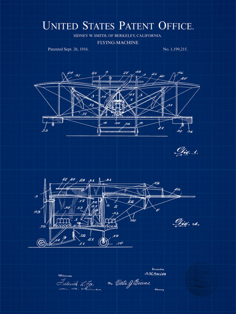Flying Machine | 1916 Smith Patent