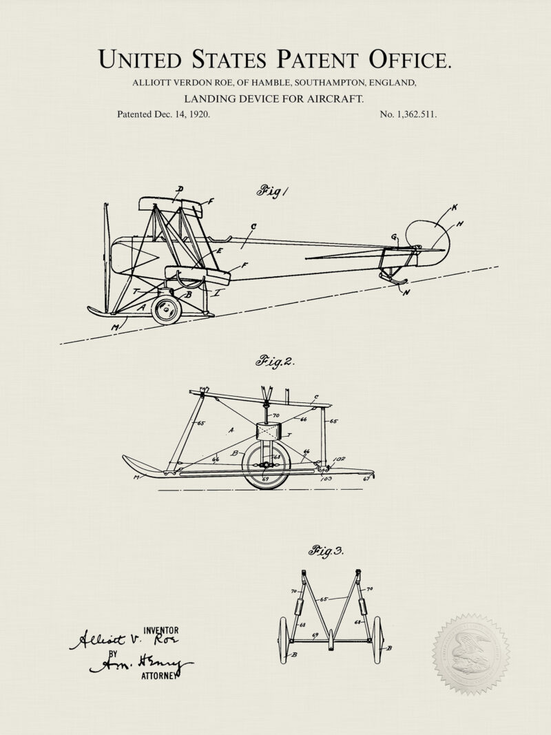 Aircraft Landing Gear | 1920 Patent