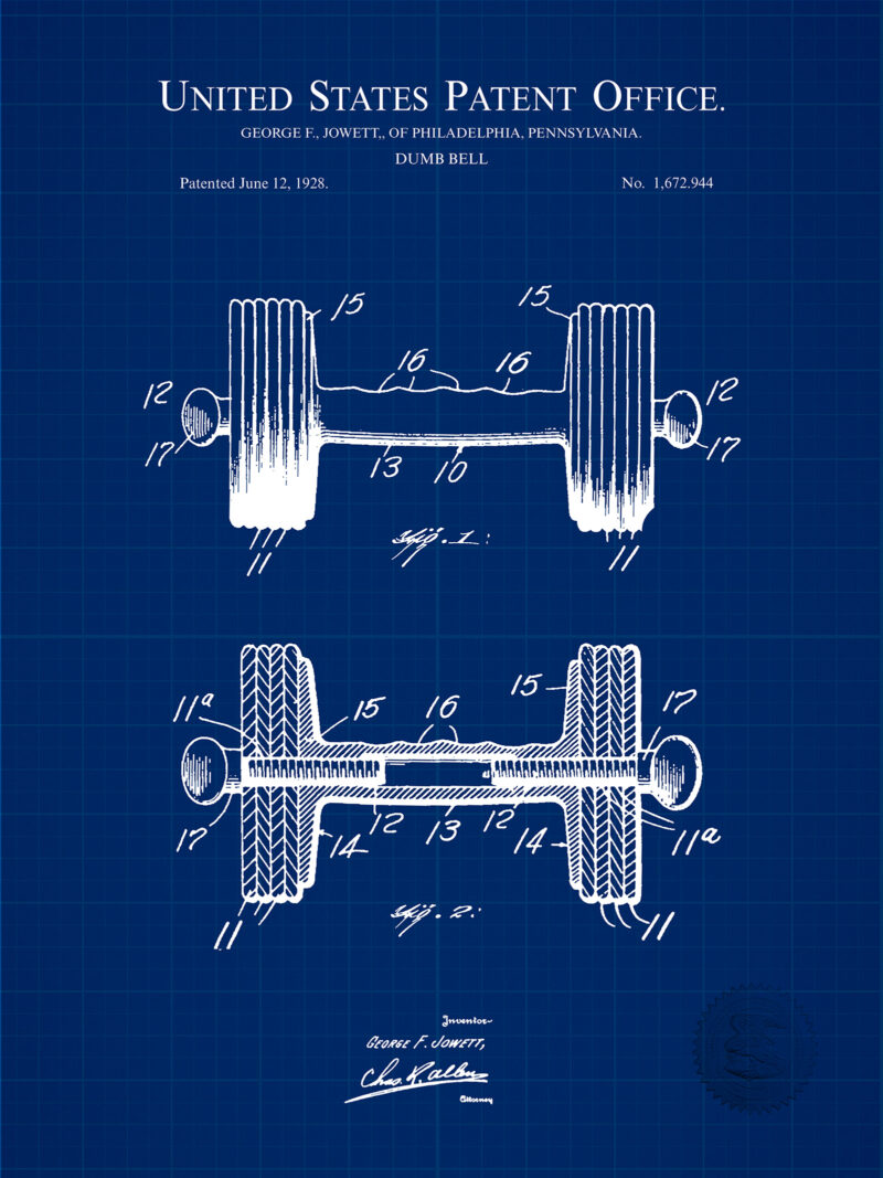 Dumb Bell Design | 1928 Patent