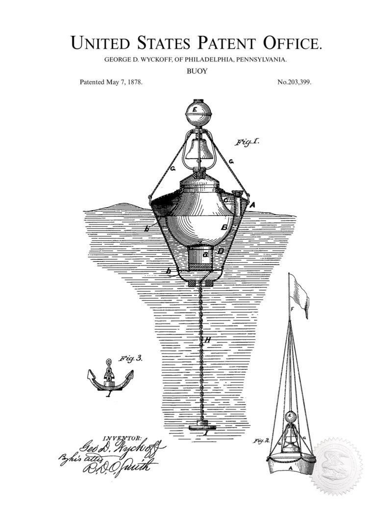 Water Buoy Design | 1878 Patent