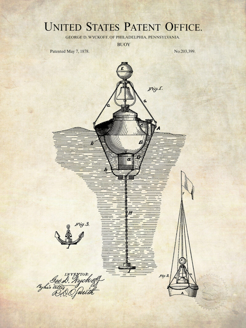Water Buoy Design | 1878 Patent