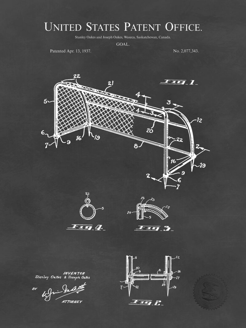 Soccer Goal | 1937 Patent