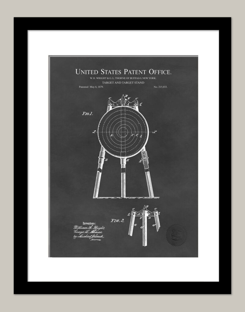 Archery Target | 1879 Patent Print