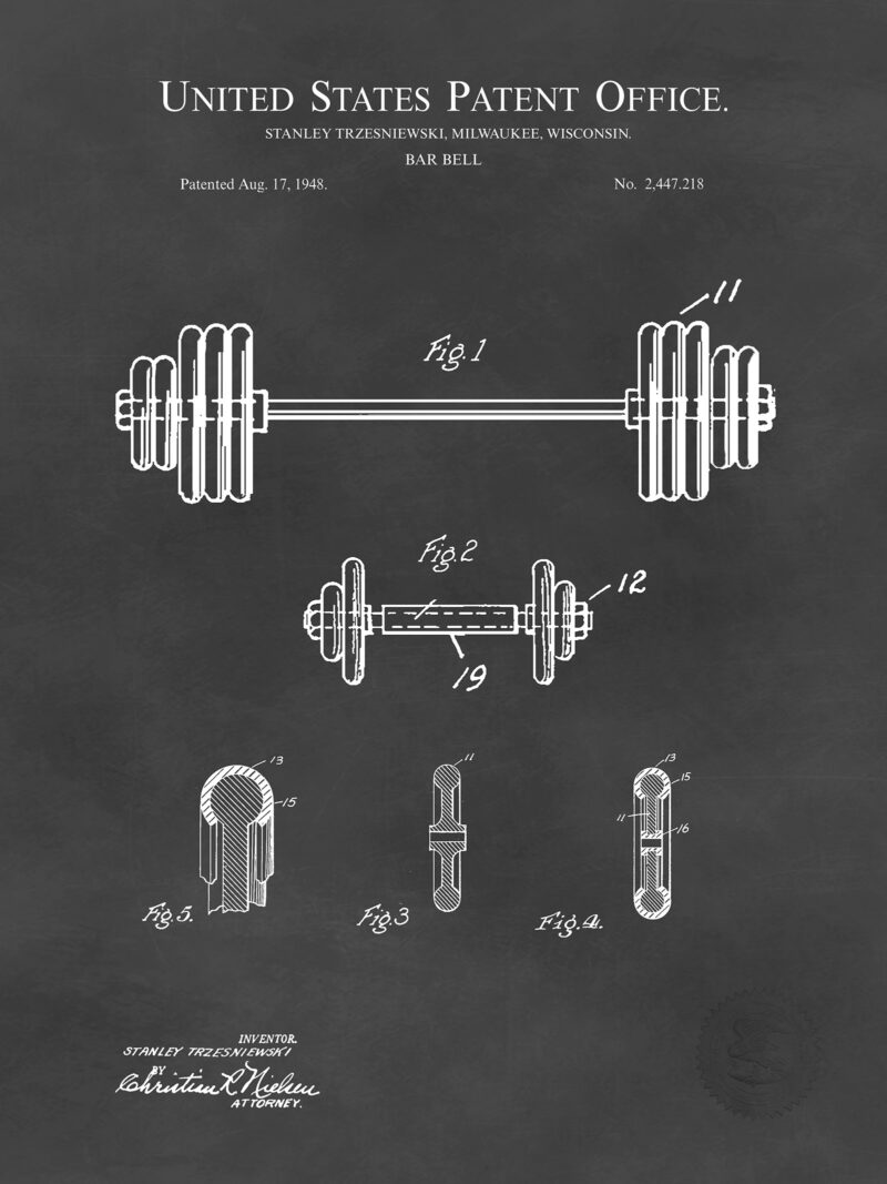 Barbell Design | 1948 Patent