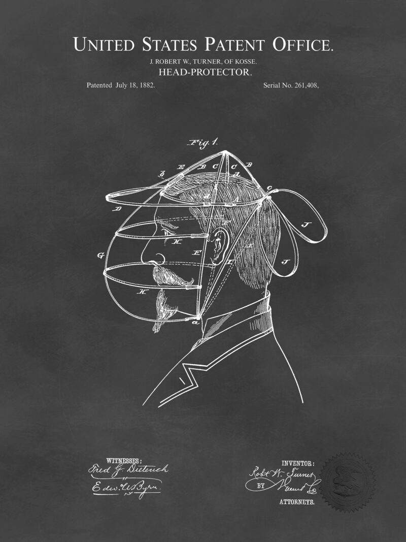 Head Protector | 1882 Patent
