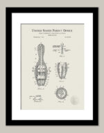 Bowling Pin Design | 1962 Patent Print