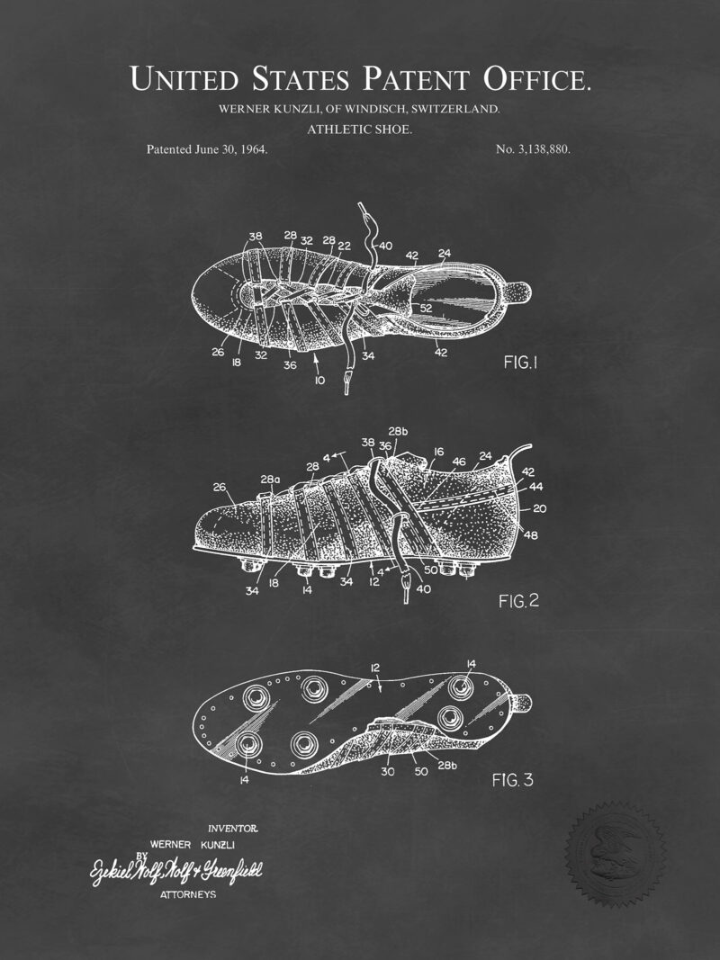 Soccer Boot Print | 1964 Patent
