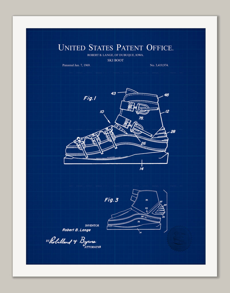 Ski Boot Design | 1969 Lange Patent