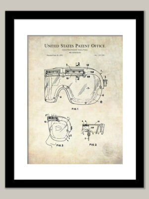 Golf Club & Glove Print | 1970 Patent
