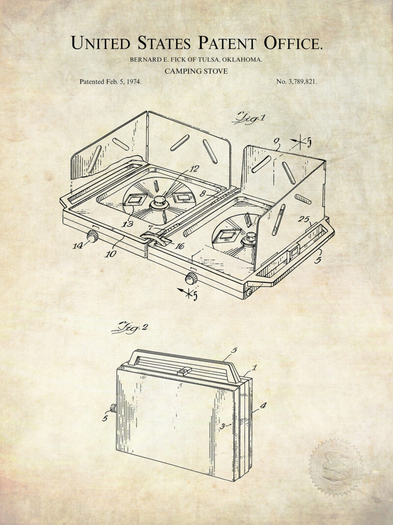 Camping Stove Design | 1974 Patent