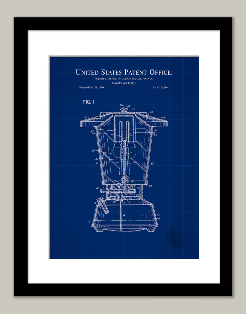 Camp Lantern Print | 1980 Patent