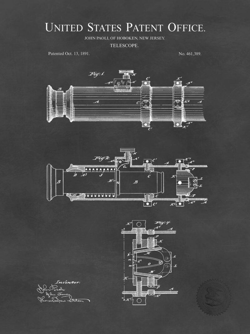 Telescope Design | 1891 Patent