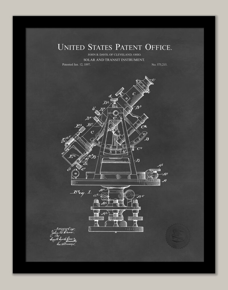 Solar & Transit Instrument | 1897 Patent
