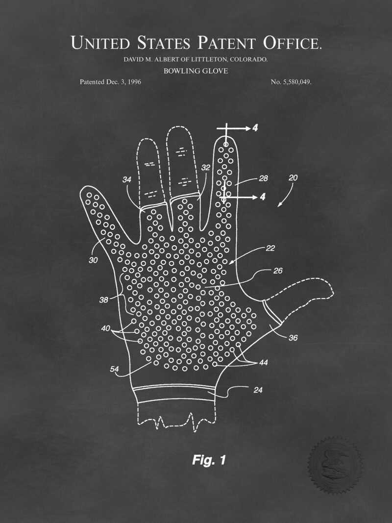 Bowling Glove | 2000 Patent | Bowling Print