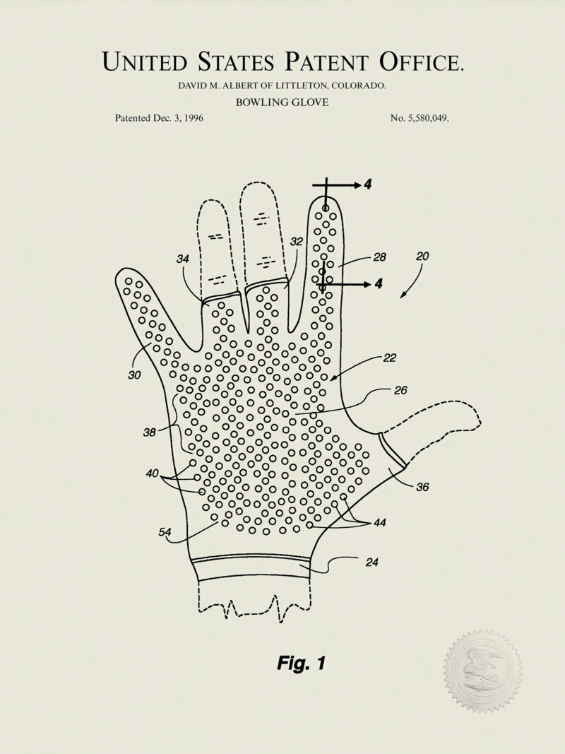 Bowling Glove | 2000 Patent | Bowling Print
