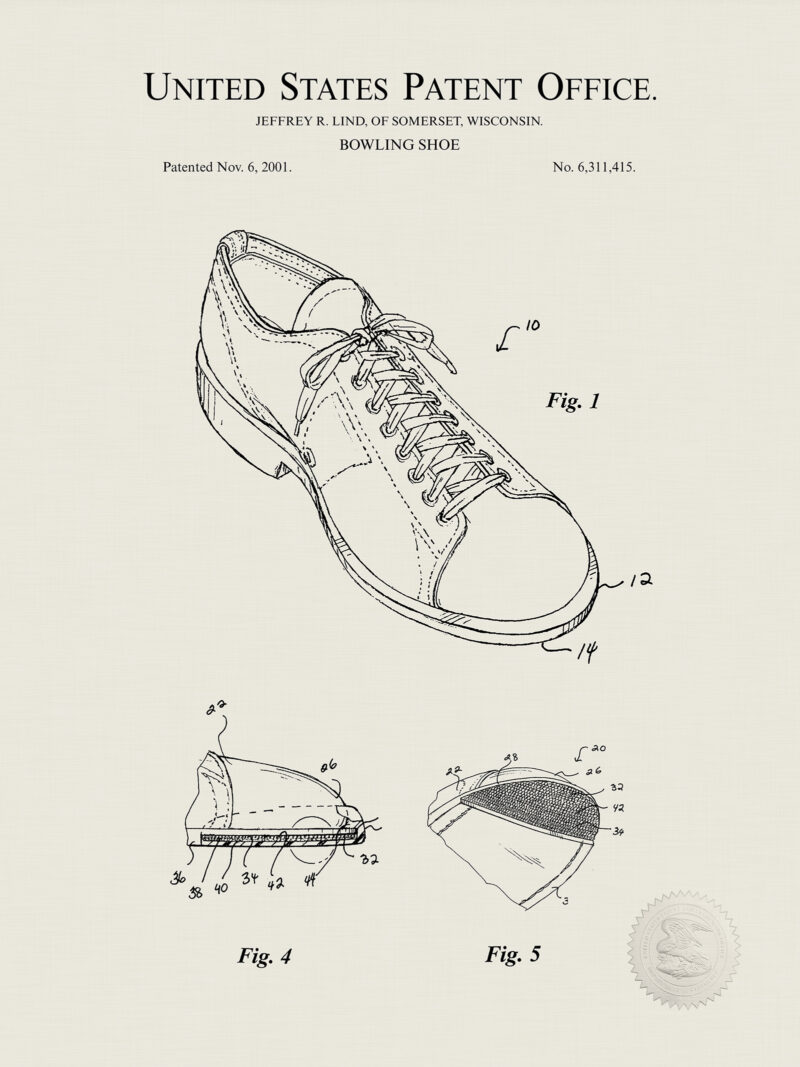Bowling Shoe | 2000 Patent Print