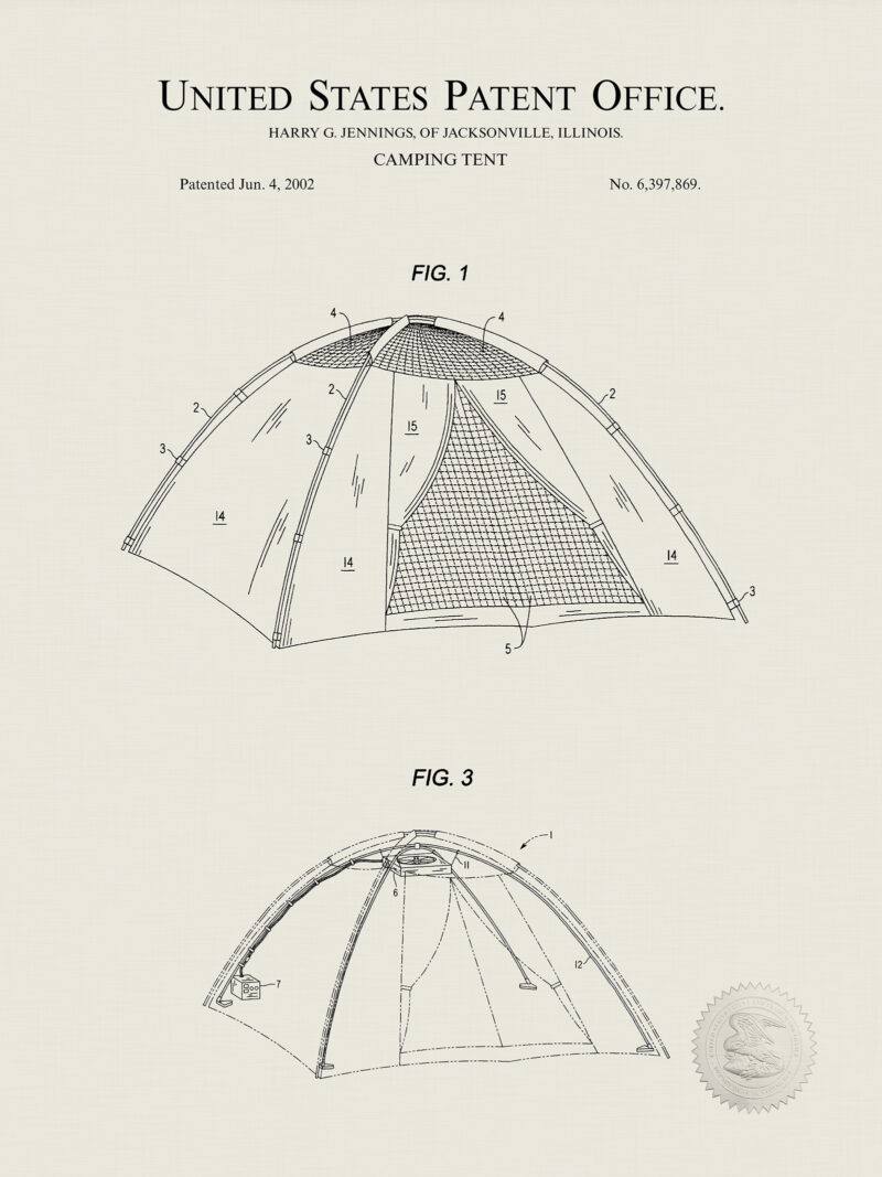 Camping Tent Design | 2002 Patent