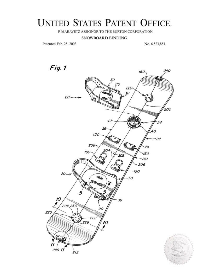 Burton Snowboard  | 2003 Design Patent