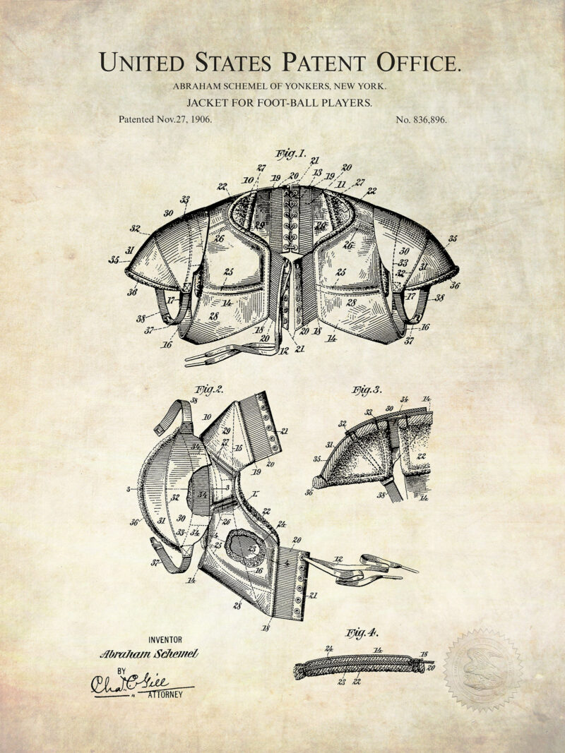 Football Gear Design | 1906 patent