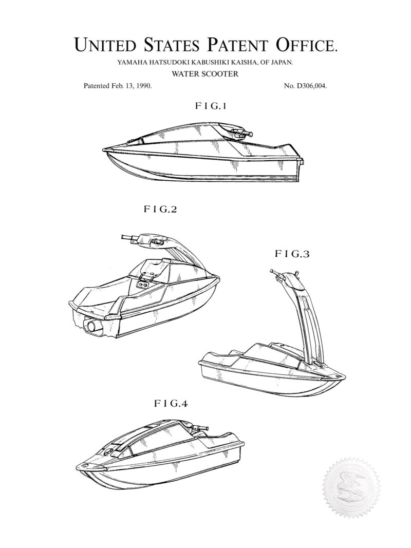 Yamaha Water Scooter | 1990 Patent
