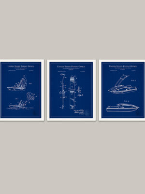 Water Sport Equipment Patent Prints
