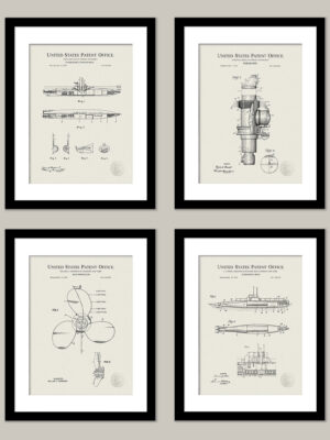 Antique Submarine Patent Collection