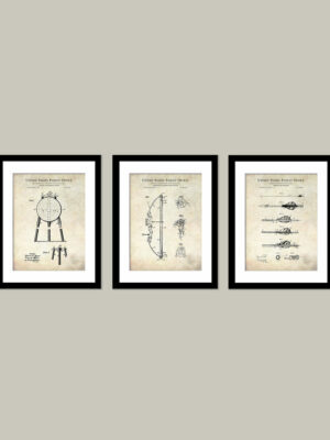 Archery Equipment Patent Print Set