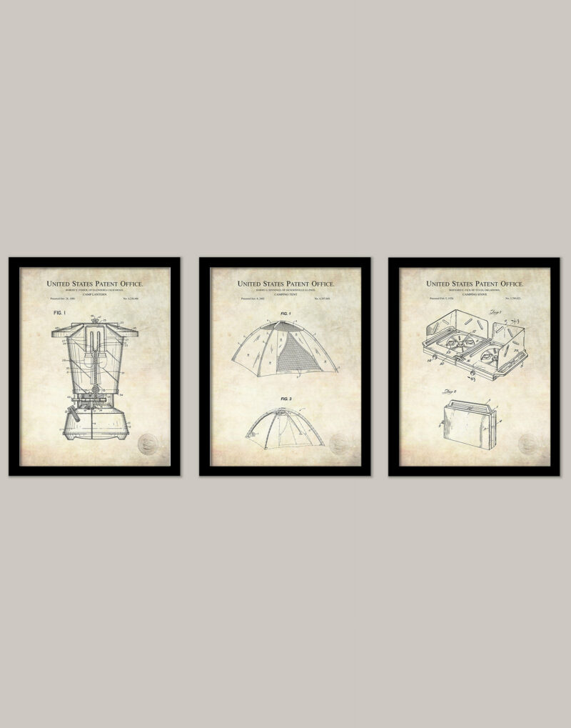 Antique Camping Gear Patent Prints