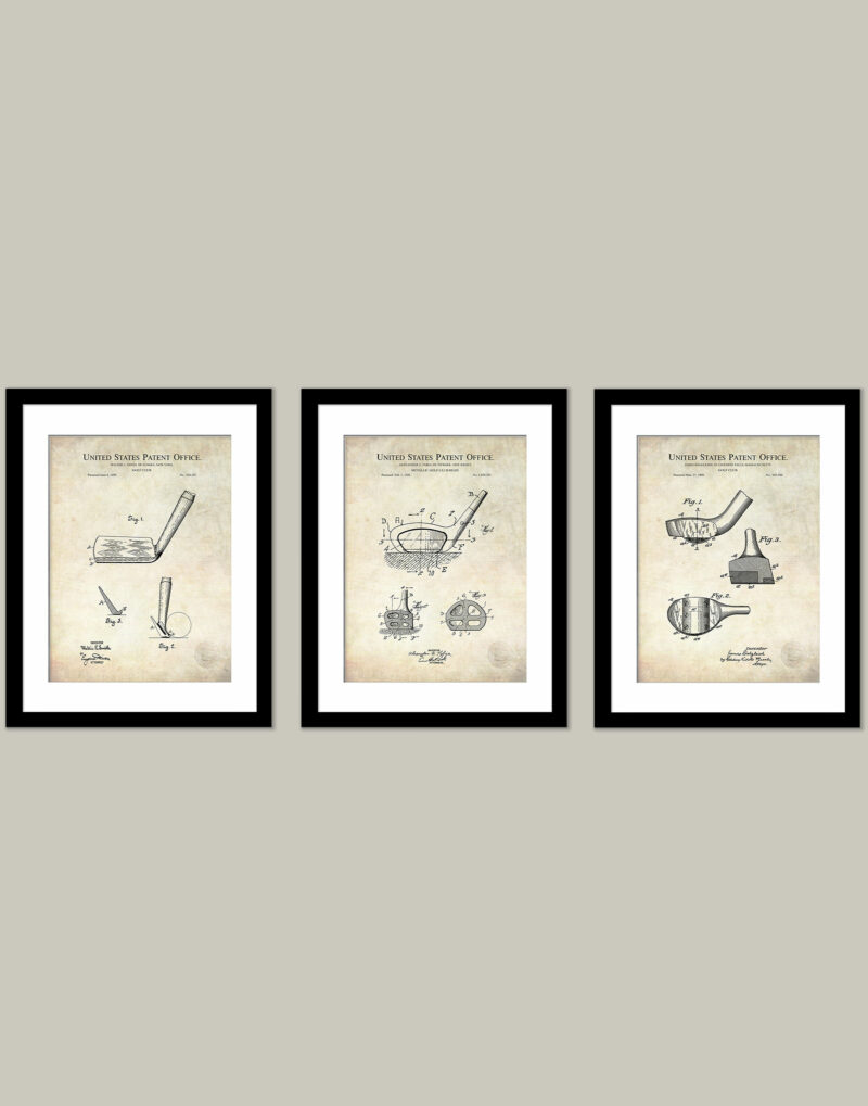 Vintage Golf Club Patent Collection