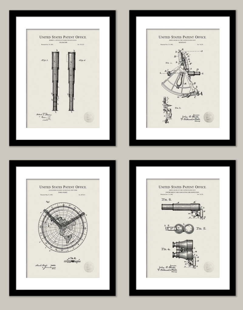 Antique Maritime Patents Set