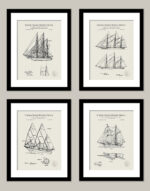 Tall Ship Decor - Antique Nautical Patents