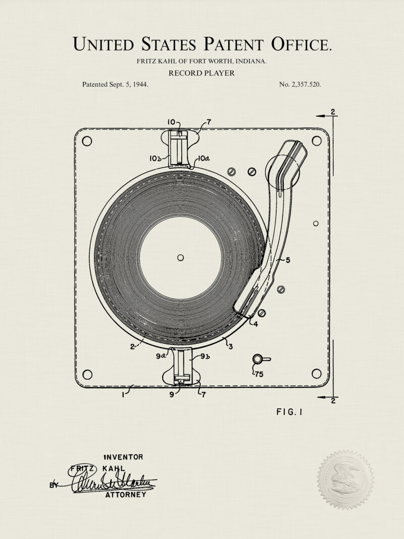 Record Player | 1944 Farnsworth Patent