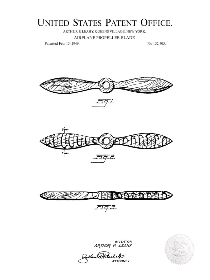 Propeller Blade | 1949 Aviation Patent