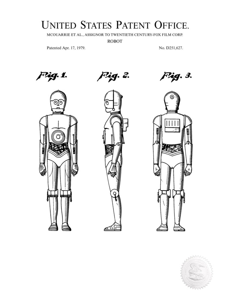 Favorite Movie Robot | 20th Century-Fox Film Patent
