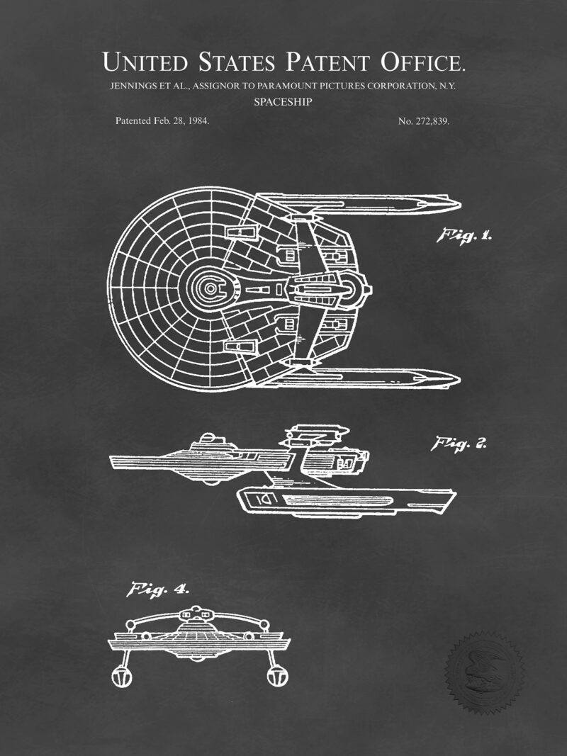 Movie Starship Design | 1984 Paramount Patent