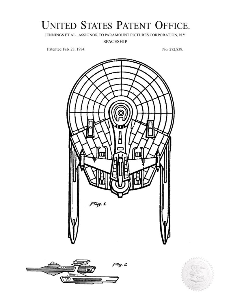 Reliant Class Toy Starship Design | Paramount Patent