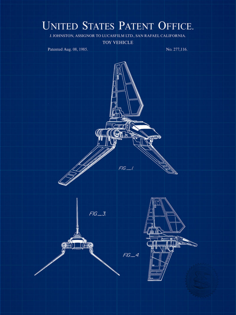 Star Wars Spaceships | Toy Patent Prints