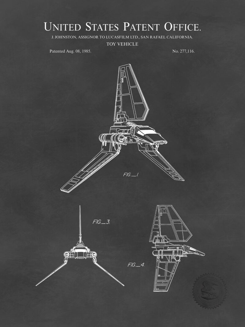 Star Wars Spacecraft | Toy Patent Prints