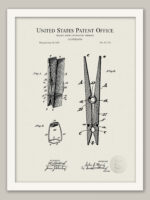Antique Clothes Pin | 1887 Patent