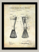 Shaving Brush Design | 1917 Patent | Bathroom Decor