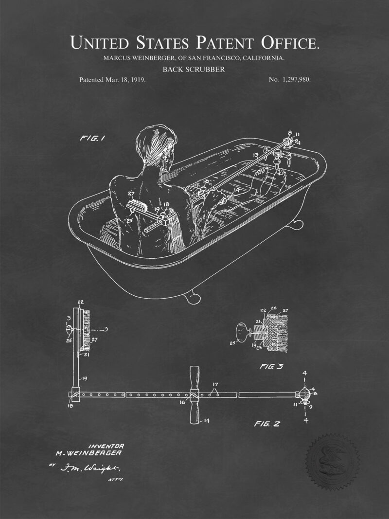 Back Scrubber | 1919 Patent